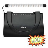 DIVERSA Akváriumfedél világítással 50x25cm LED EXPERT 10W - FEKETE, egyenes