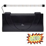 DIVERSA Akváriumfedél világítással 60x30cm LED EXPERT 13W - FEKETE, egyenes