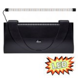 DIVERSA Akváriumfedél világítással 80x35cm LED EXPERT 17W - FEKETE, egyenes