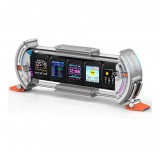 DIVOOM Times Gate, Cyberpunk Digitális LCD kijelző, szürke (6958444604053)