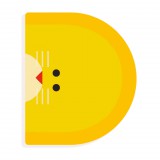 Djeco Állatdekor betű - D - Graphic animal letter