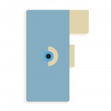 Djeco Állatdekor betű - F - Graphic animal letter