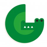 Djeco Állatdekor betű - G - Graphic animal letter