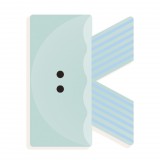 Djeco Állatdekor betű - K - Graphic animal letter