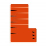 Djeco Állatdekor betű - L - Graphic animal letter