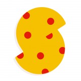 Djeco Állatdekor betű - S - Graphic animal letter