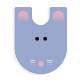 Djeco Állatdekor betű - U - Graphic animal letter