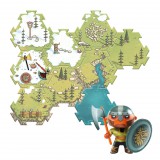 Djeco: Arty Toys Djeco Arty Toys Óriás puzzle Barbárok birodalma 15-db-os - Puzzl’Up Alric Barbarious