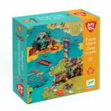 Djeco Arty Toys Óriás puzzle Kalóz világ 30 db-os - Giant puzzle-Battle