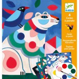 Djeco Barátságos bestIák - Képalkotás festéssel - Fanciful bestiary - DJ09658