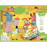 Djeco Családi szórakozás - Kollázs képkészítés - Foam fun - DJ09869