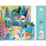 Djeco Design by Dioráma színező A világ tetején - On top… of the world