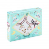 Djeco Design by Ékszerkészítő készlet Páros szivárványok - Rainbow Kumihimo