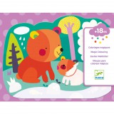 Djeco Design by Vízzel színező készlet Bújócska az erdőben - Hidden in the woods