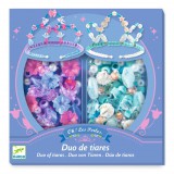 Djeco Ékszerkészítő készlet Páros tiara kék - Duo of tiaras Blue