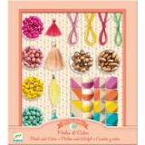 Djeco Gyöngyök és kockák - Gyöngyfűző készlet - Beads and cubes