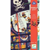 Djeco Kalóz hajó - Óriás puzzle 36 db-os - The pirate ship