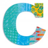 Djeco Little Big room Dekorbetű - C - Peacock letter