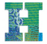 Djeco Little Big room Dekorbetű - H - Peacock letter