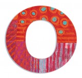 Djeco Little Big room Dekorbetű - O - Peacock letter