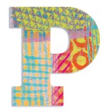 Djeco Little Big room Dekorbetű - P - Peacock letter