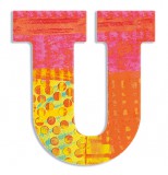 Djeco Little Big room Dekorbetű - U - Peacock letter