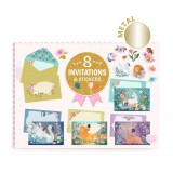 Djeco: Lovely Paper Djeco Meghívó készlet Csodálat egy napra - Marvelous creatures