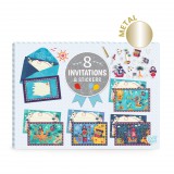 Djeco: Lovely Paper Djeco Meghívó készlet Kalóz parti - All aboard!