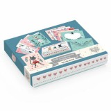 Djeco Lucille író szettje - Levelező készlet fémes hatással - Lucille writing set