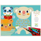 Djeco Mackós színező filctollal - Színező folctollal - Cuties