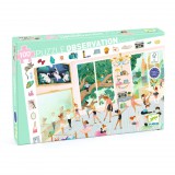 Djeco Megfigyeltető puzzle Balett iskola 100 db-os - The dance school