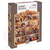 Djeco Mese puzzle Artúr király 100 db-os - The King Arthur