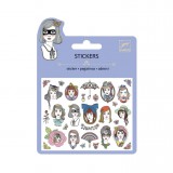 Djeco Mini matrica - Arcképek