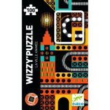 Djeco Nyüzsgő város - Optikai puzzle 100 db-os - The lively city - DJ07032