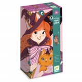 Djeco Óriás puzzle Lili a kis boszorka 36 db-os - Lily the witch