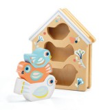 Djeco Pasztell madárkák - Formabeillesztő - BabyBirdi - DJ06123