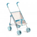 Djeco: Pomea Babakocsi - Kékes, 44 cm - Stroller - 44 cm