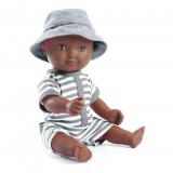 Djeco: Pomea Djeco Játékbaba fürdethető Samu 32 cm - Baby Samra