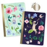 Djeco Virágos jegyzetfüzet - 2 db A/6-os - Cecile little notebooks - DD03523
