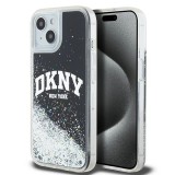 DKNY DKHCP14SLBNAEK Liquid Glitter Big Logo tok iPhone 14 - fekete