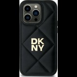 DKNY DKHCP14SPQDSLK Quilted Stack Logo Tok iPhone 14 - Fekete (DKHCP14SPQDSLK)