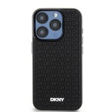 DKNY iPhone 15 Plus keménykeretes 3D gumi Telefon tok - Fekete (DKHCP15M3DRPWK)