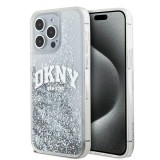 DKNY iPhone 15 Pro Max Arch LOGO Glitter műanyag Telefon tok - Fehér (DKHCP15XLBNAET)