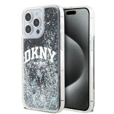 DKNY iPhone 15 Pro Max Arch LOGO Glitter műanyag Telefon tok - Fekete (DKHCP15XLBNAEK)
