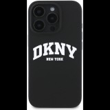 DKNY Liquid Silicone Arch Logo MagSafe iPhone 16 Pro Black tok (DKHMP16LSNYACH)