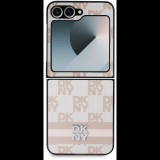 DKNY PU Leather Checkered Pattern and Stripe Samsung Galaxy Z Flip6 Pink tok (DKHCZF6PCPTSSP)