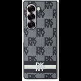 DKNY PU Leather Checkered Pattern and Stripe Samsung Galaxy Z Fold6 Black tok (DKHCZFD6PCPTSSK)