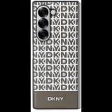 DKNY PU Leather Repeat Pattern Bottom Stripe MagSafe Samsung Galaxy Z Fold6 Brown tok (DKHMZFD6PSOSPW)
