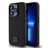 DKNY PU Leather Stack Logo Magsafe tok iPhone 14 Pro Max készülékhez fekete