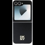 DKNY PU Leather Stack Logo Samsung Galaxy Z Flip6 Black tok (DKHCZF6PSMCSLK)